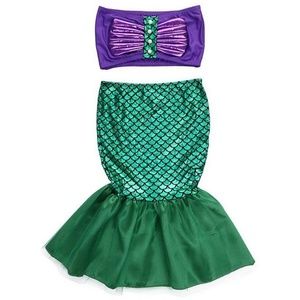 Mermaid Bathing Suit 2 Piece Purple & Green 4/5